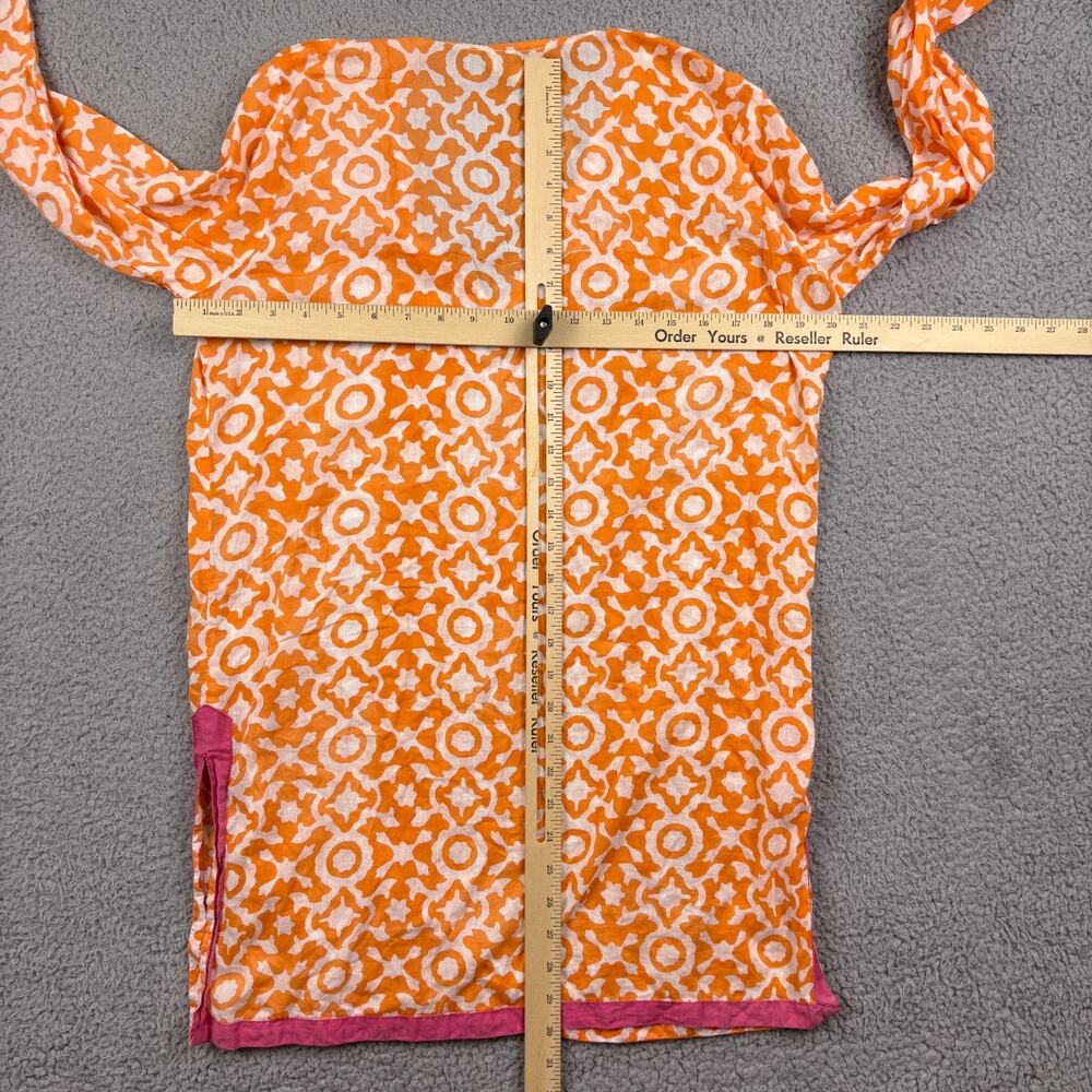 Roberta Roller Rabbit Top Womens Small Shirt Blouse Long Sleeve Tunic Freymann - Picture 4 of 9
